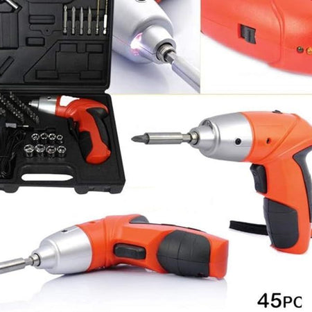 45Pcs Cordless Screwdriver