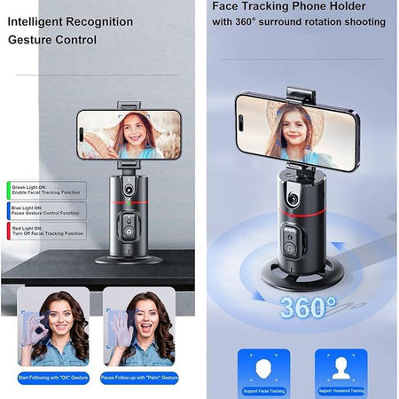 Auto Face Tracking Tripod | حامل هاتف ذكي مع تتبع تلقائي