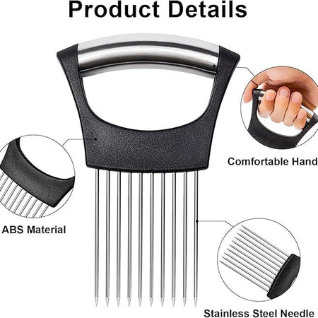 Onion Holder Slicer Vegetable tools | أداة تثبيت وتقطيع البصل وأدوات الخضروات